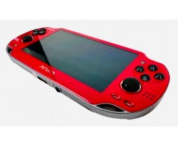 Metallic Red PS Vita w/Games Complete - Red Modded PS Vita