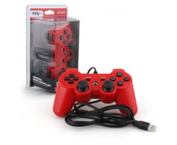Ps3 Controller Wired Usb Controller Pc Compatible Red (ttx Tech)
