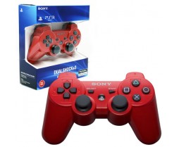 PS3 Official Sony Dual Shock 3 Controller Red Playstation 3 Wireless Controller