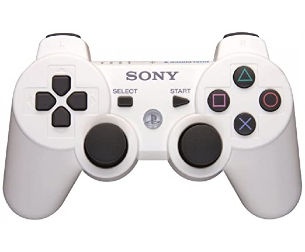 White PS3 Dualshock 3 - White Dualshock 3 Controller White PS3 Dualshock 3 - White Dualshock 3 Controller