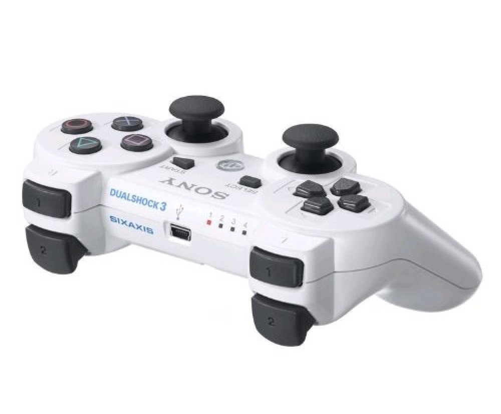 White PS3 Dualshock 3 - White Dualshock 3 Controller White PS3 Dualshock 3 - White Dualshock 3 Controller