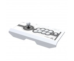 White PS4 Kai Arcade Fight Stick Controller by Hori Real Arcade Pro.