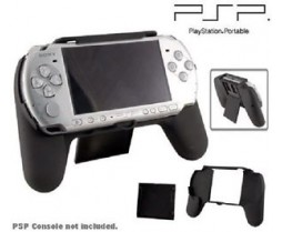 NEW - PSP Hand Grip Pad / Memory Sticks Storage Box With Stand by DragonPlus