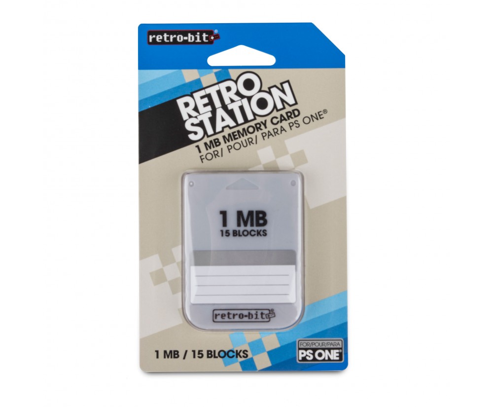 Memory Card - PS1 - 1MB (Retro-Bit)