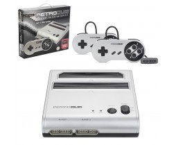 Console - RetroDuo - SNES&NES Dual 2in1 System - Silver/Black (Retro-Bit)