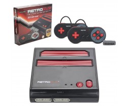 Console - RetroDuo - SNES&NES Dual 2in1 System - Red/Black (Retro-Bit)
