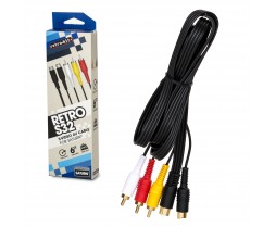 Cable - Saturn - S Video/Av Cable - Gold Plated (Retro-Bit)