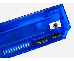 Blue Modded Dreamcast GDEMU + SD Card + DreamPSU w/Collection in Blue