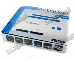 Retro Duo NES/SNES Game System White & Blue