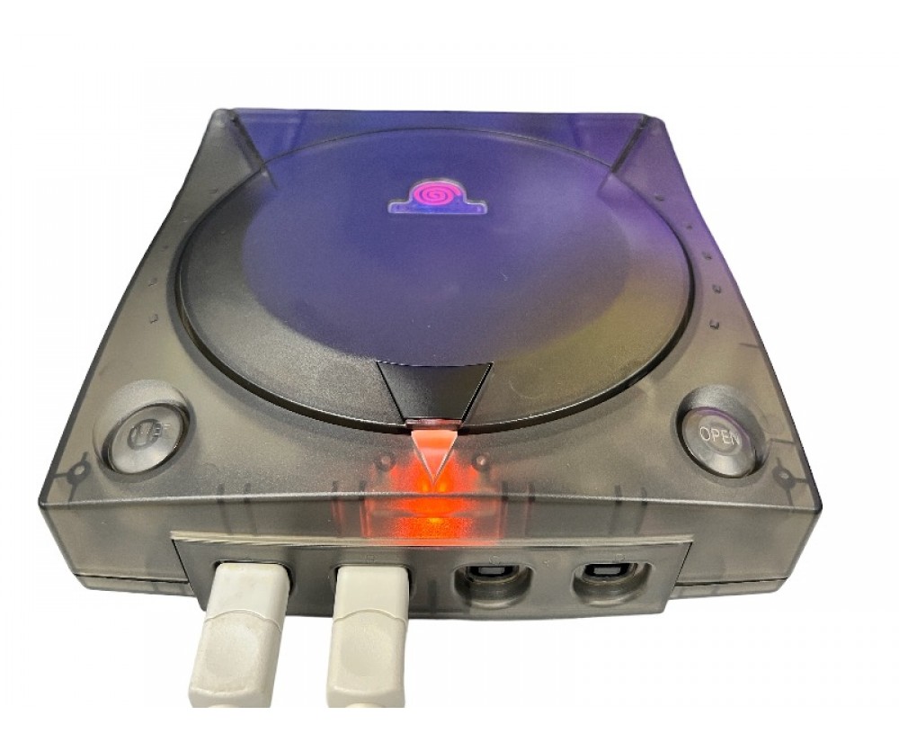 Sega Dreamcast Modded + GDEMU SD Card + DreamPSU w/Complete Collection in Smoke Sega Dreamcast Modded + GDEMU SD Card + DreamPSU w/Complete Collection in Smoke