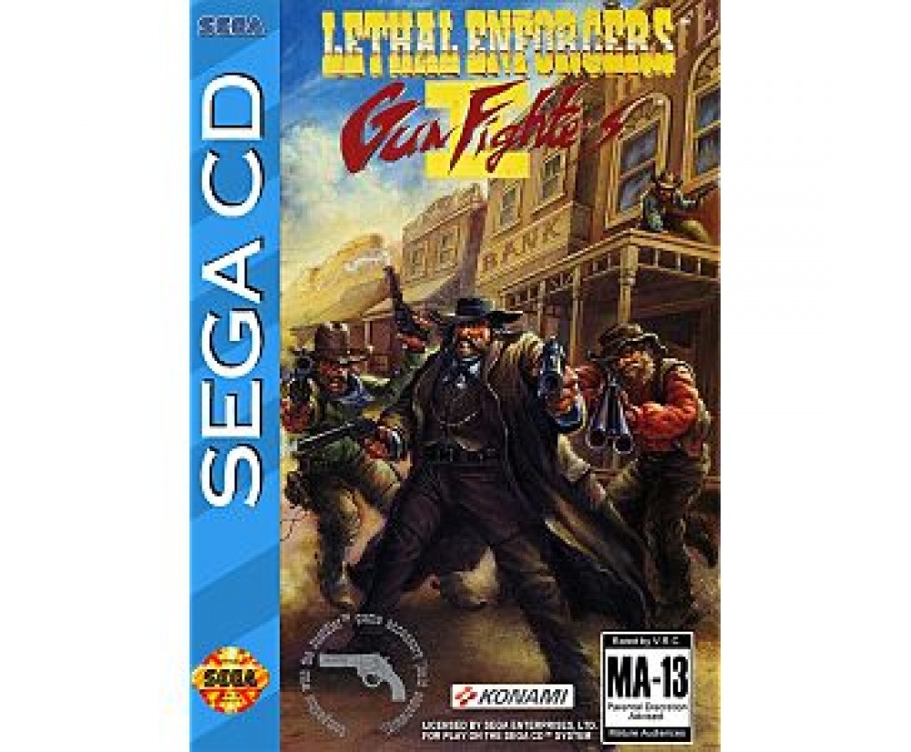 Lethal Enforcers II: Gun Fighters for the Sega CD Complete with Case and Manual