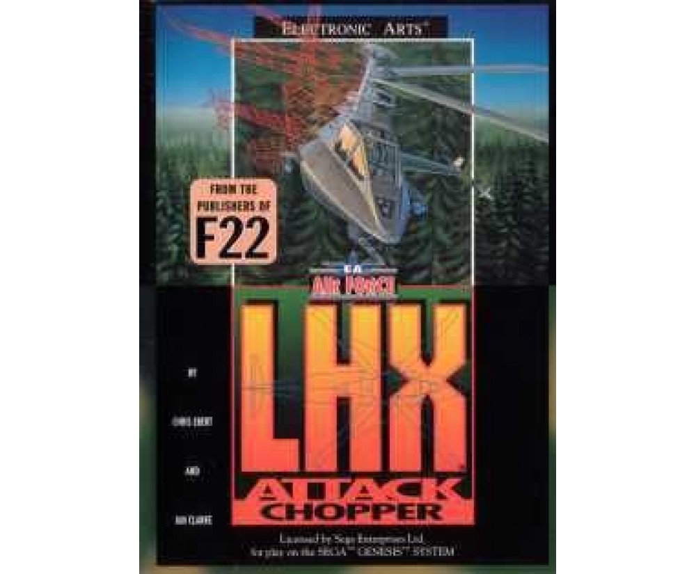 GEN - Sega Genesis LHX Attack Chopper Pre-Played