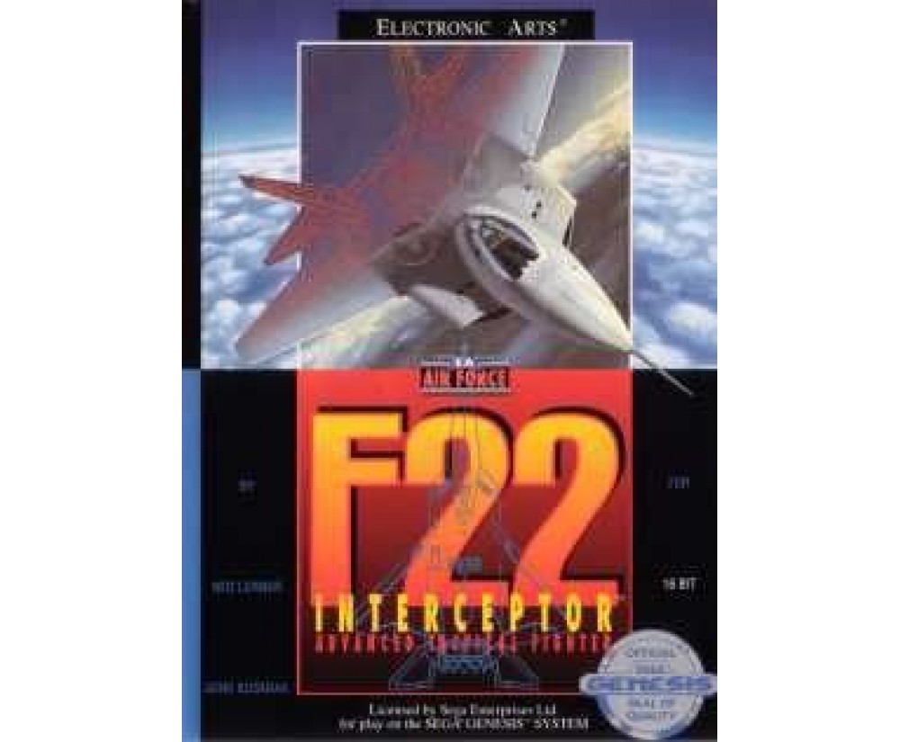 GEN - Sega Genesis F22 Interceptor Pre-Played