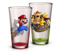 Pint Glass - Novelty - Super Mario - 2 Pack Pint Glass