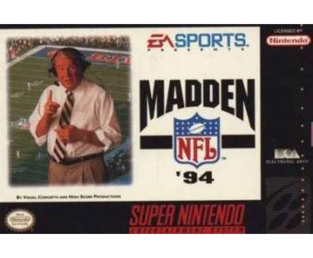 SNES - Super Nintendo Madden NFL '94 Pre-Played