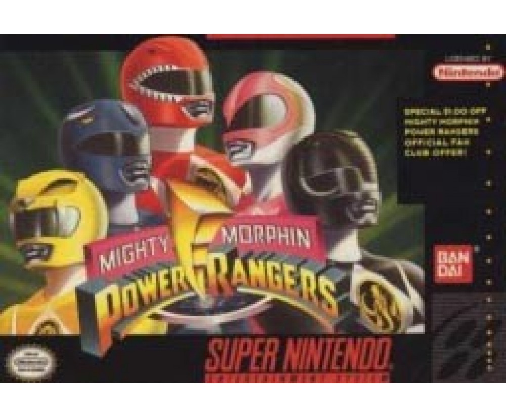 SNES - Super Nintendo Mighty Morphin Power Rangers Pre-Played
