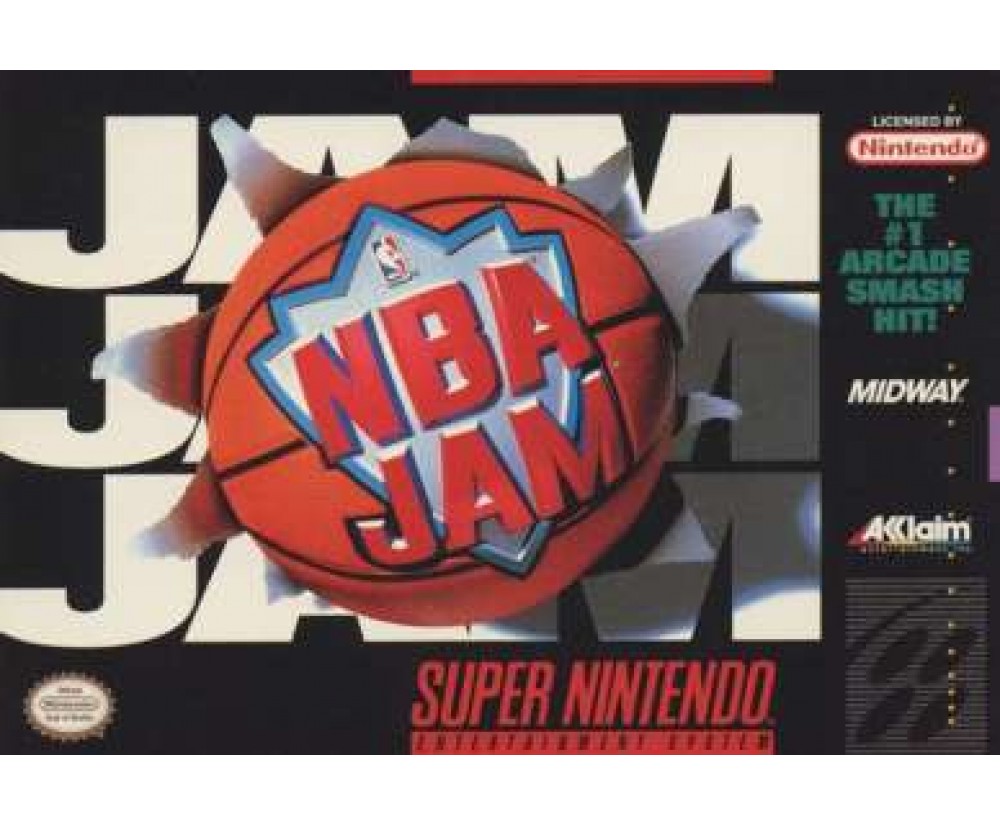 Super Nintendo NBA Jam Pre-Played Original Packaging