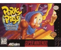 SNES Super Nintendo Porky Pig's Haunted Holiday Cartridge Only - Retro Super Nintendo Game Super Nintendo Porky Pig's Haunted Holiday (Cartridge Only)