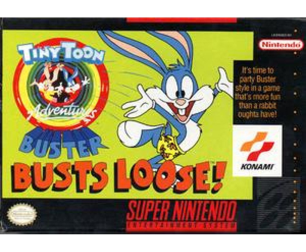 SNES Super Nintendo Tiny Toon Adventures: Buster Busts Loose Cartridge Only - SNES Super Nintendo Tiny Toon Adventures: Buster Busts Loose (Cartridge Only)