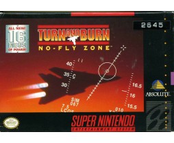 SNES - Super Nintendo Turn And Burn: No Fly Zone Pre-Played