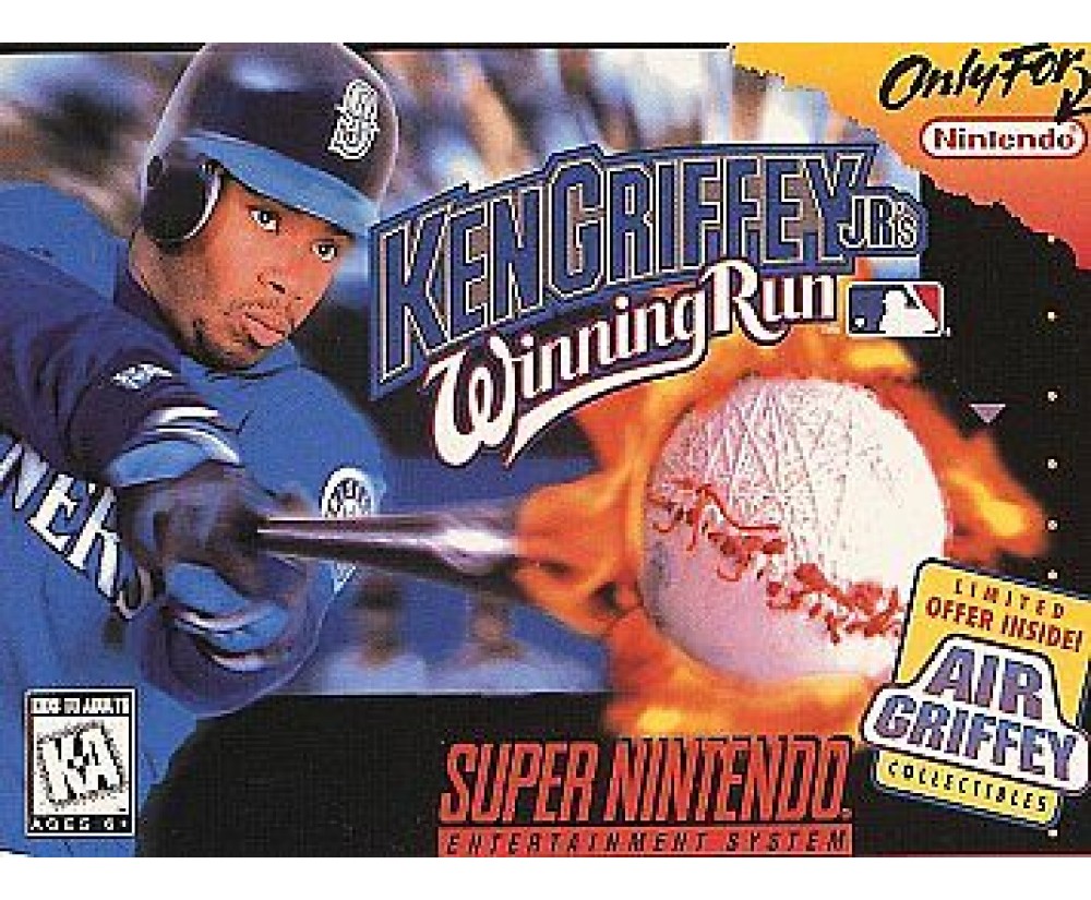 Ken Griffey Jr's Winning Run Super Nintendo - Retro Super Nintendo Game Ken Griffey Jr's Winning Run Super Nintendo