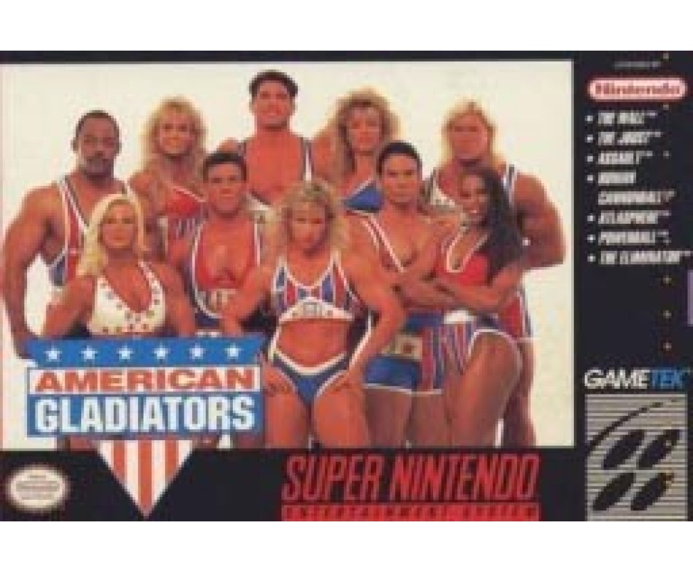 SNES Game Only - American Gladiators