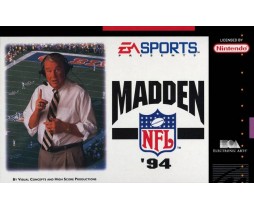 Super Nintendo Madden 94 Cartridge Only - Retro Super Nintendo Game Super Nintendo Madden 94 (Cartridge Only)