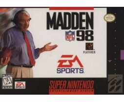 SNES Super Nintendo Madden NFL 98 Pre-Played - SNES. For Retro Super Nintendo Super Nintendo Madden NFL 98 Pre-Played