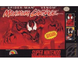 Venom Maximum Carnage Pre-Played - Super Nintendo Spider-Man - SNES
