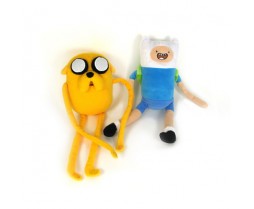 Toy Adventure Time Deluxe Plush Jake And Finn 2 Pc Assortment (1 Finn And 1 Jake)