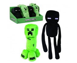 Toy Minecraft Enderman And Creeper Plush Assortment 9 Pc (5 Enderman Plush And 4 Creeper Plush)