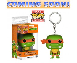 Toy Pocket Pop Keychain- Vinyl Figure Teenage Mutant Ninja Turtles Michelangelo