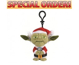 Toy Star Wars Santa Hat Talking Mini Plush Clip-ons Yoda Santa 16 Pcs