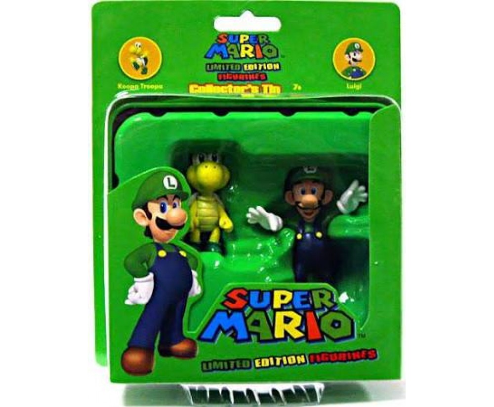 Luigi / Koopa Troopa 2 Pack - Super Mario Limited Edition Figurines - Brand New