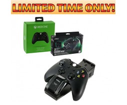 Bundle - Xbox One - Official Controller & Charge Base Promo Bundle - Black - NULL