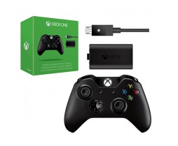 XBOX One Wireless Controller w/ Play & Charge Kit Black by Microsoft