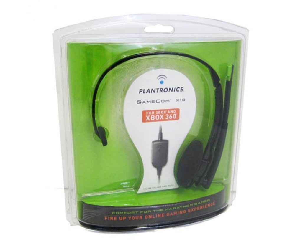 For XBox and XBox 360 - Plantronics GameCom Stereo Corded Headset X10 - New For XBox and XBox 360 - Plantronics GameCom Stereo Corded Headset X10 - New