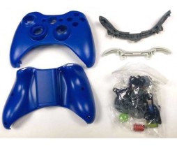 Solid Blue - Xbox 360 Custom Controller Shells