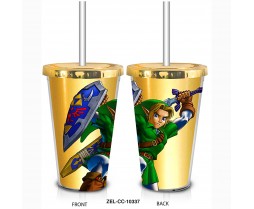 Travel Mug - Novelty - Zelda - Link w/Sword&Shield Travel Mug