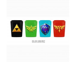 Shot Glass - Novelty - Zelda - Square Shot Glass 4 Pack Set